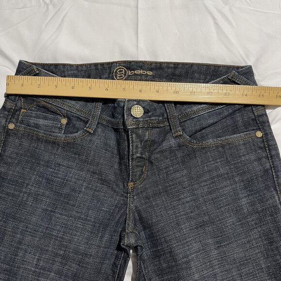 Bebe Women's Dark Wash Bootcut Denim Jeans size 27 - Picture 8 of 10